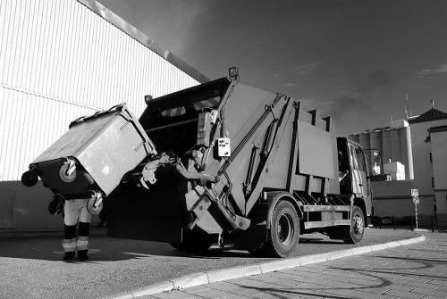 Professional waste removal team