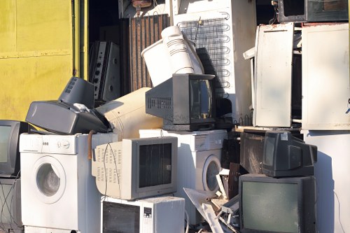 Modern waste clearance equipment in use
